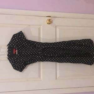 Merona, 6, black and white polka dots